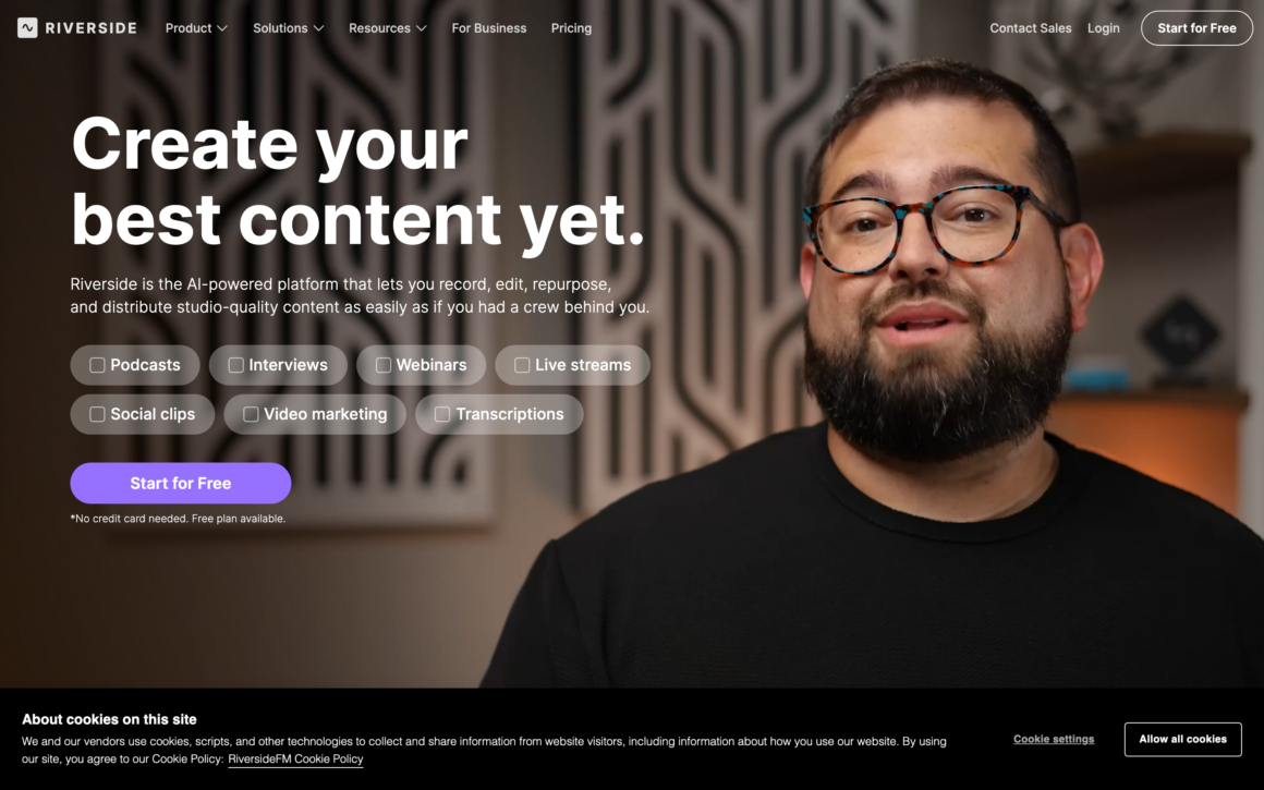 Riverside.fm Podcast Recording Platform