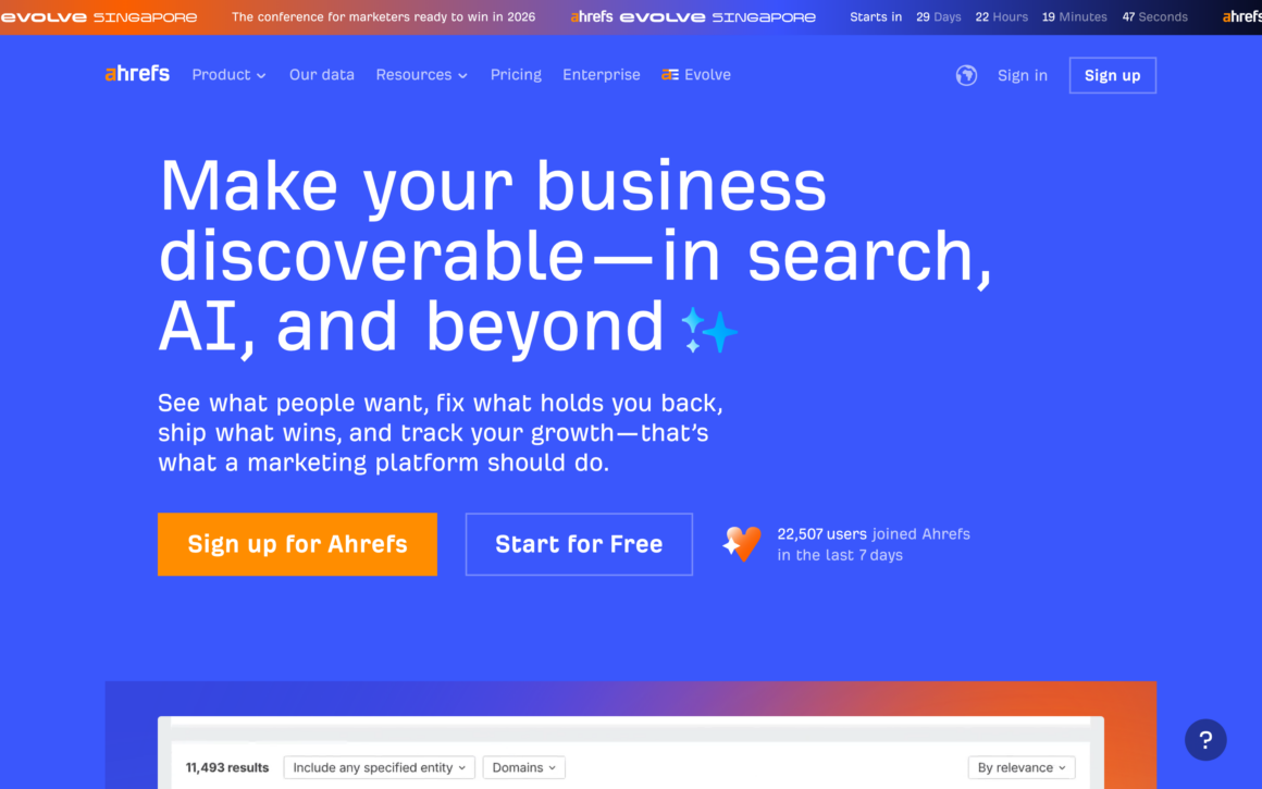 Ahrefs Backlink Analysis Tool