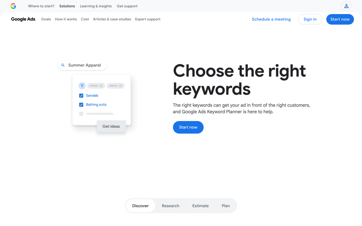 Google Keyword Planner