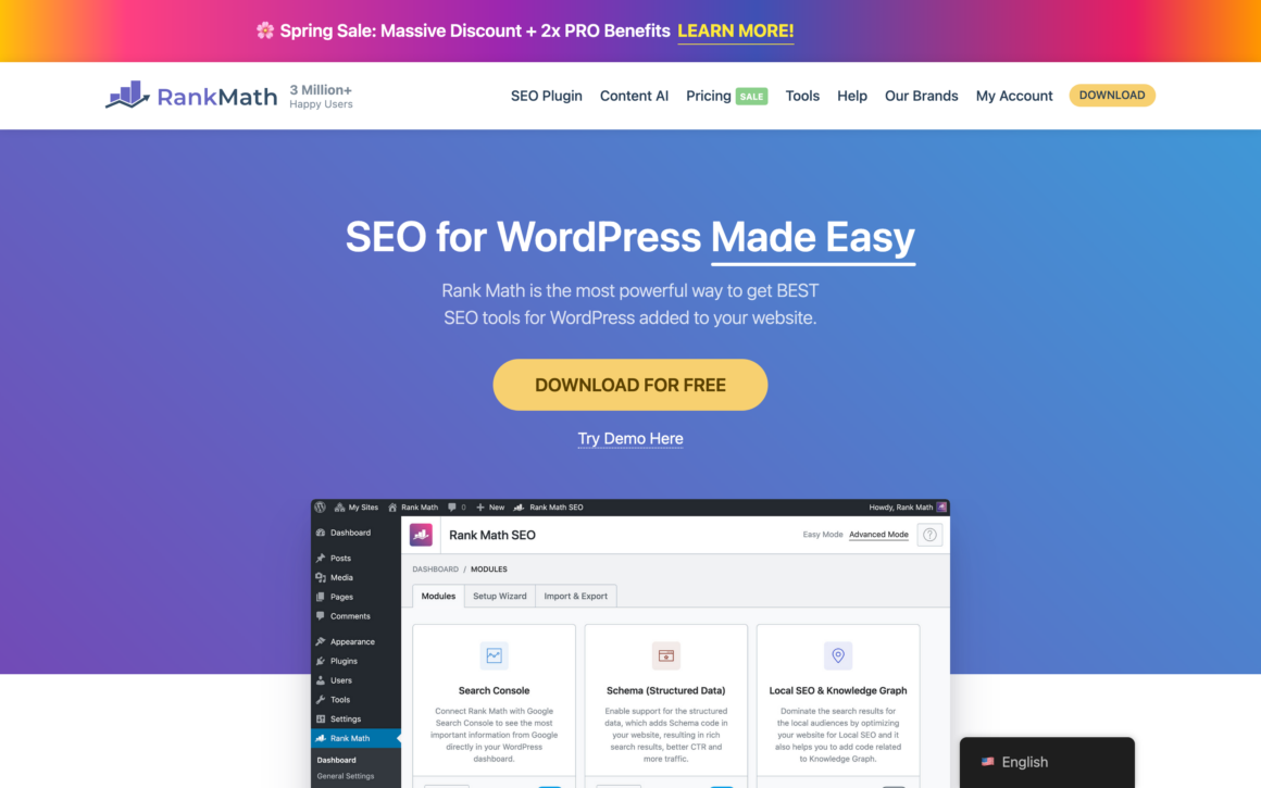 Rank Math WordPress SEO Plugin