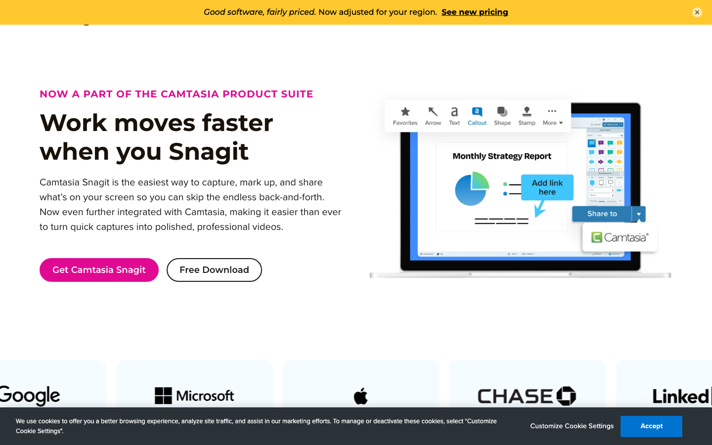TechSmith Snagit — cross-platform screenshot and screen recording app, now part of the Camtasia product suite