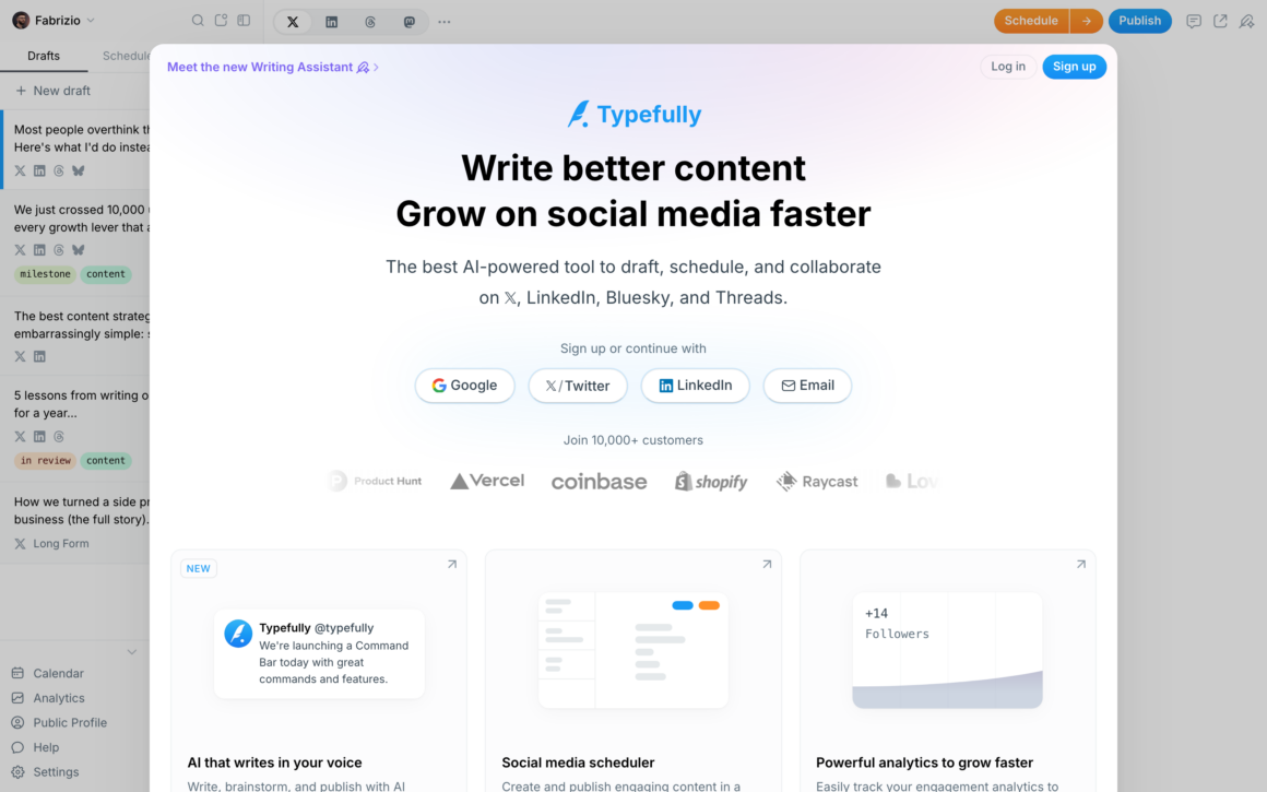Typefully Twitter Scheduler