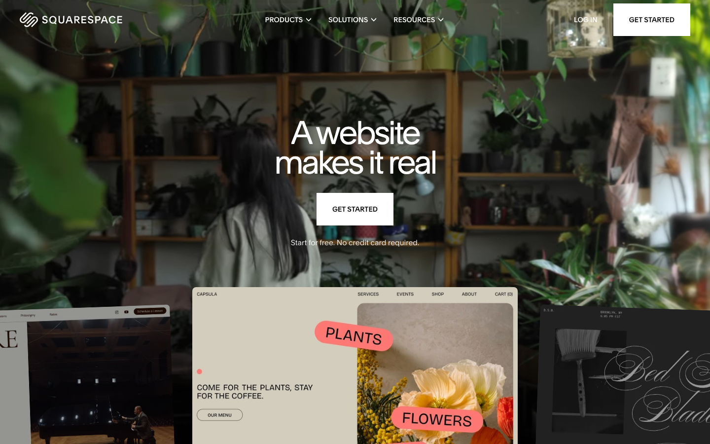 Squarespace — designer-quality templates, $16 per month Personal plan in 2026