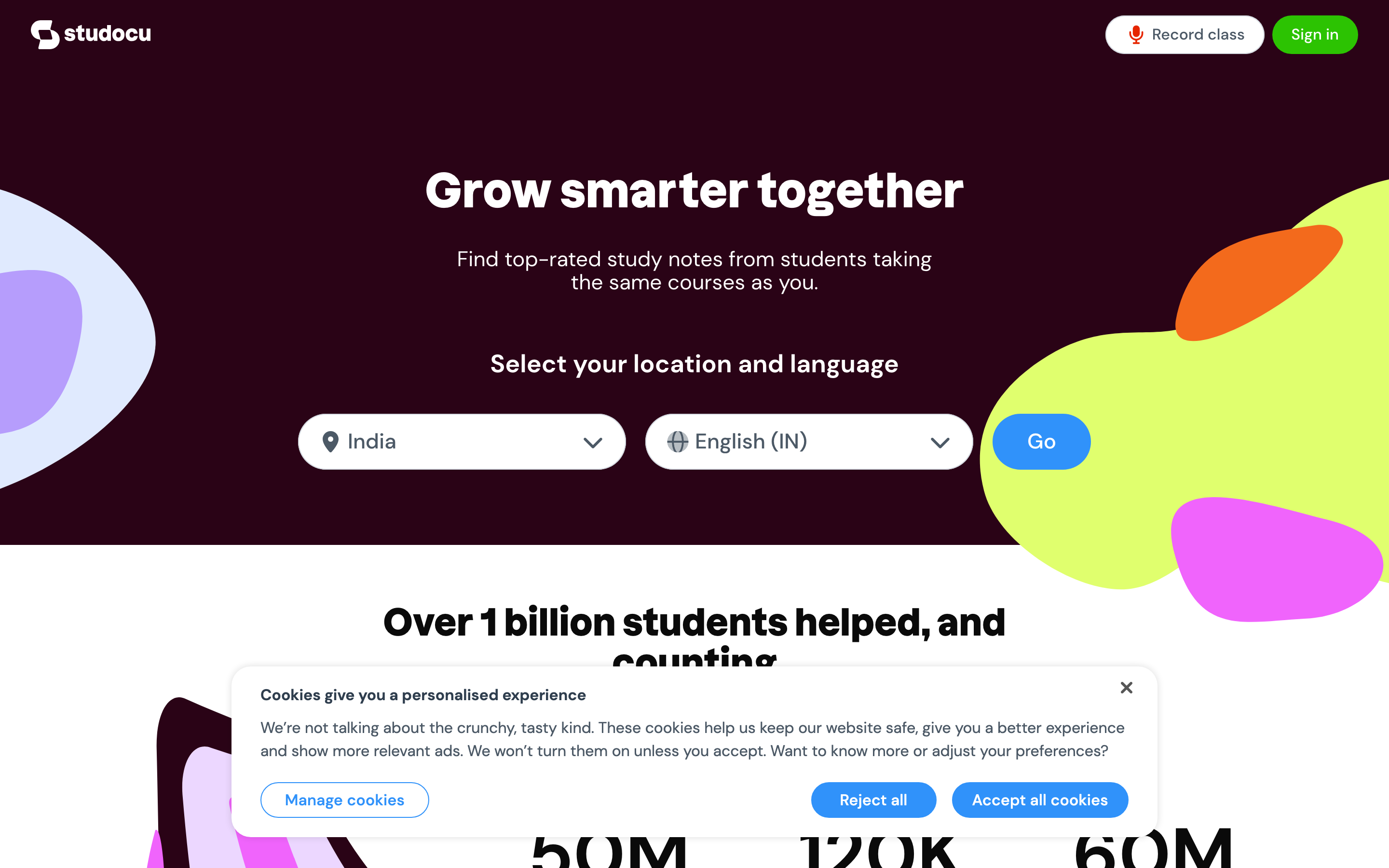 StuDocu homepage — university-specific notes Chegg Study alternative
