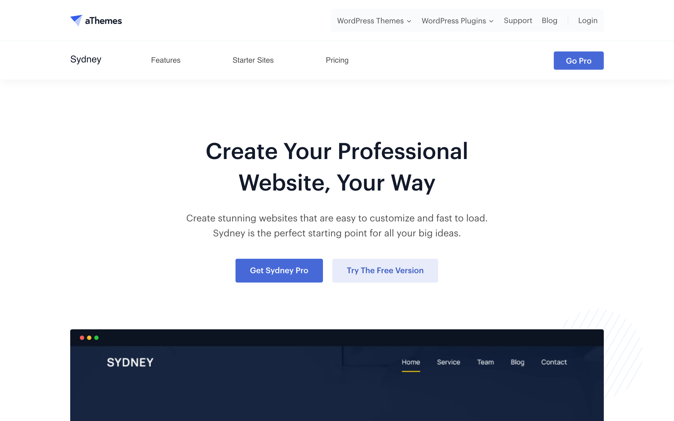Sydney business theme by aThemes