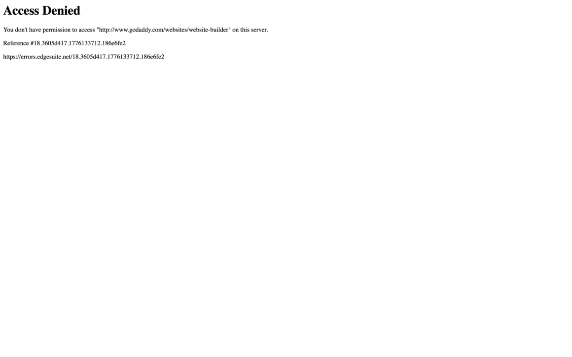 GoDaddy Website Builder