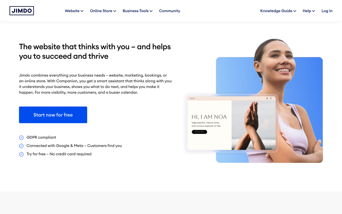 Jimdo AI Website Builder