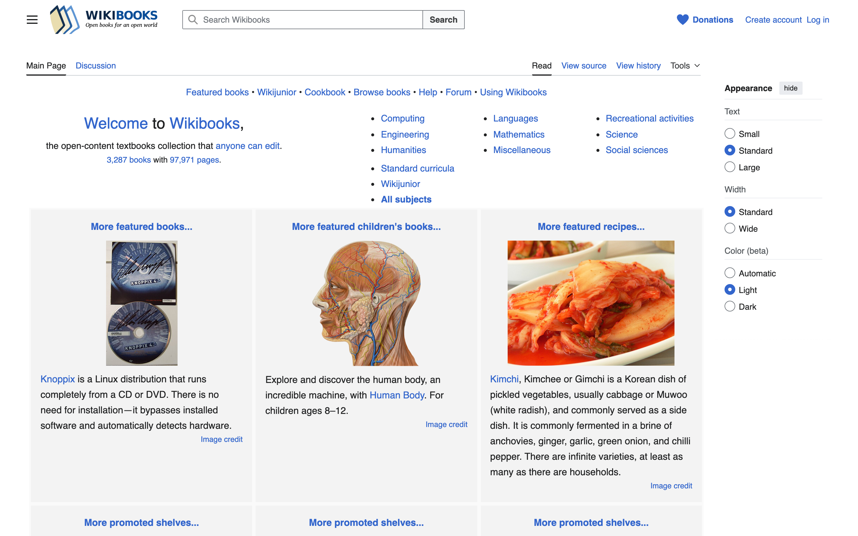 Wikibooks — free online library of open-content textbooks