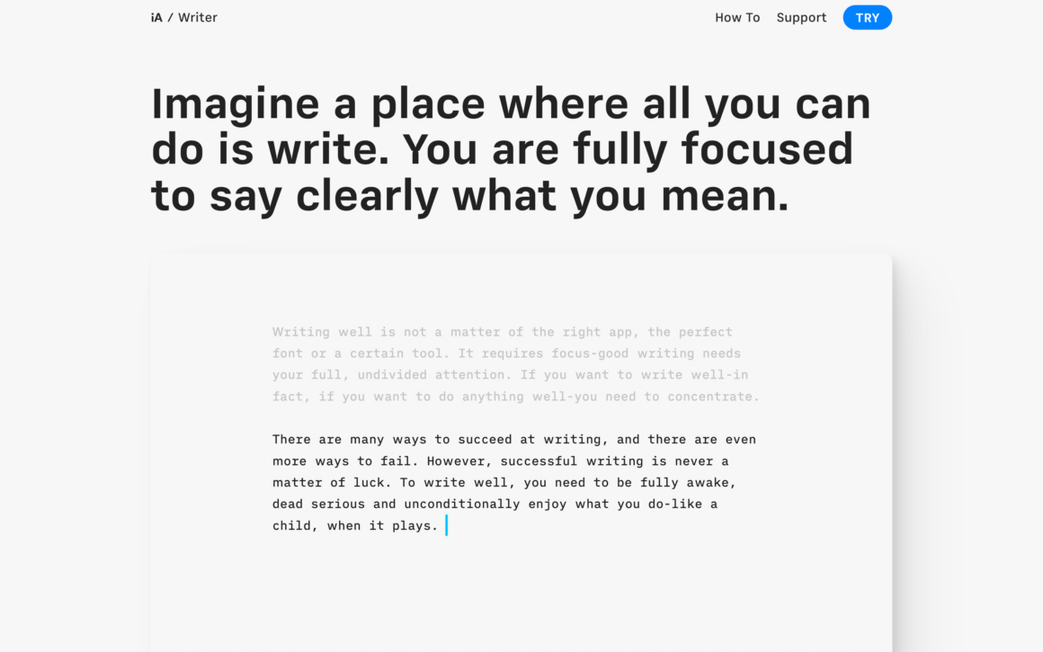 iA Writer Minimalist Writing App