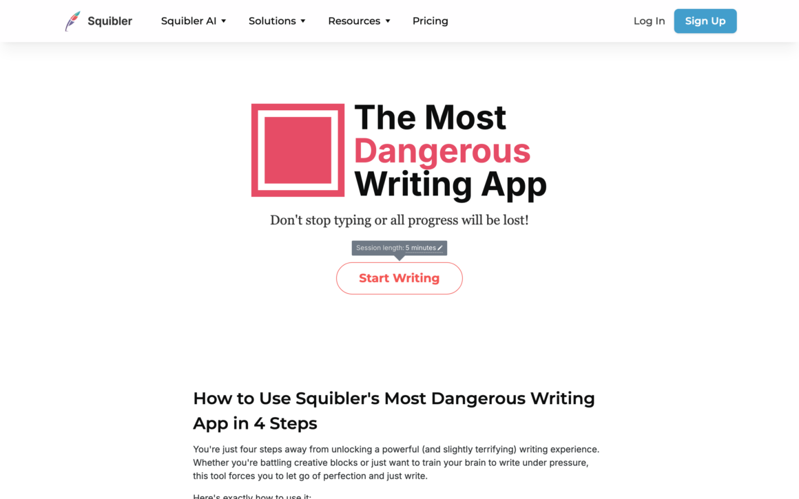 The Most Dangerous Writing App
