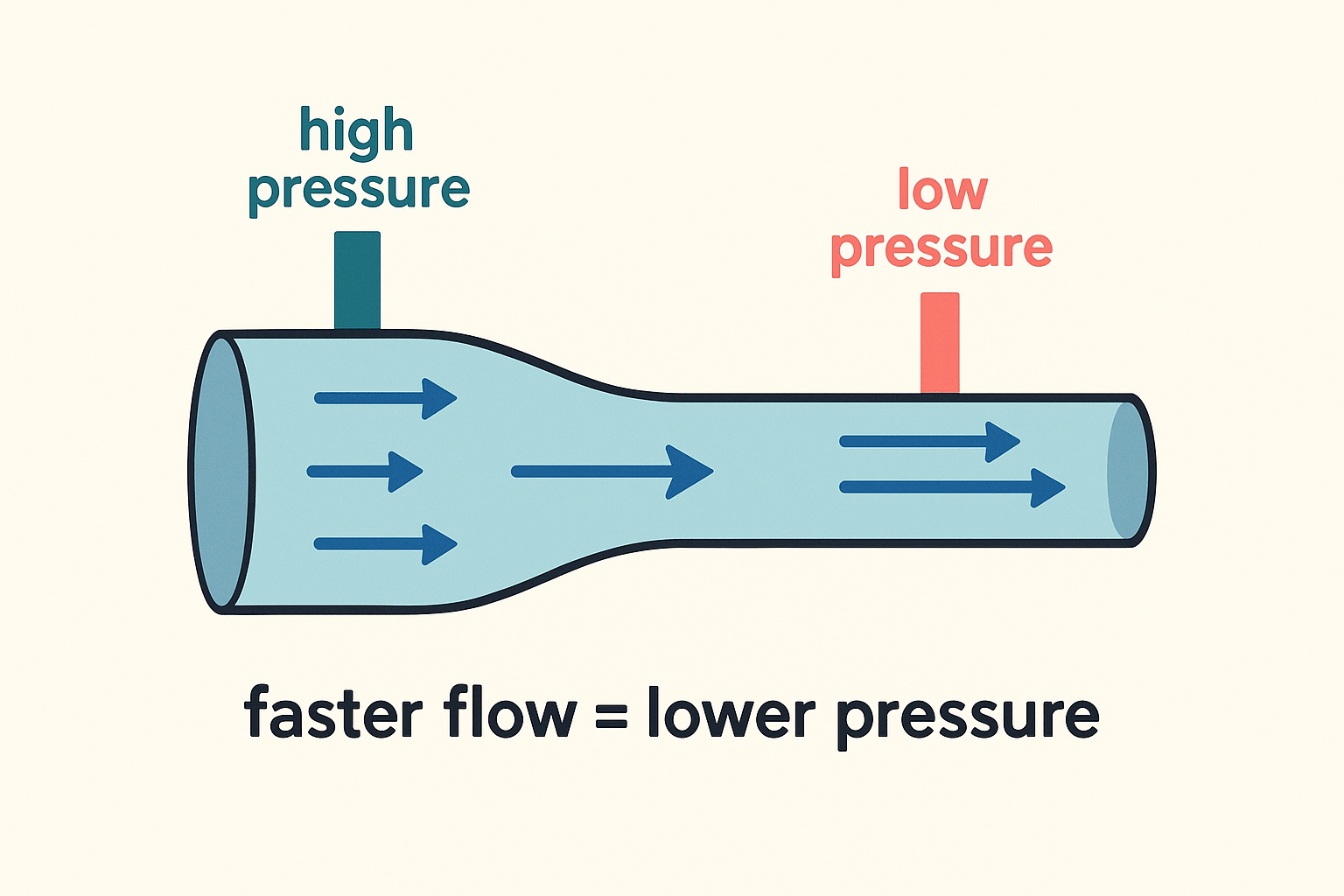 Bernoulli's principle illustration