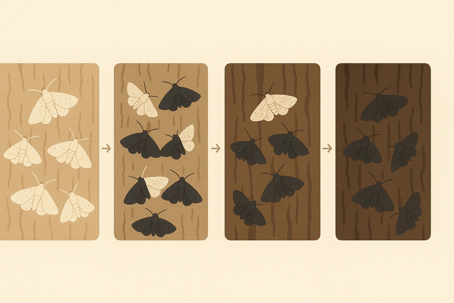 Natural selection illustration