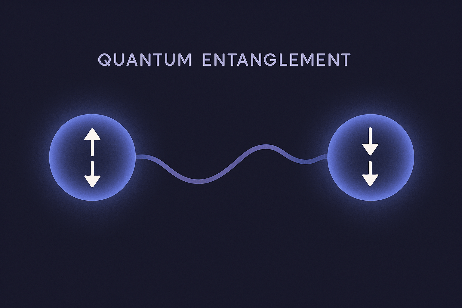 Quantum entanglement illustration