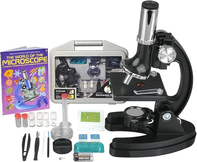 AmScope Kids 52-Piece Microscope Kit