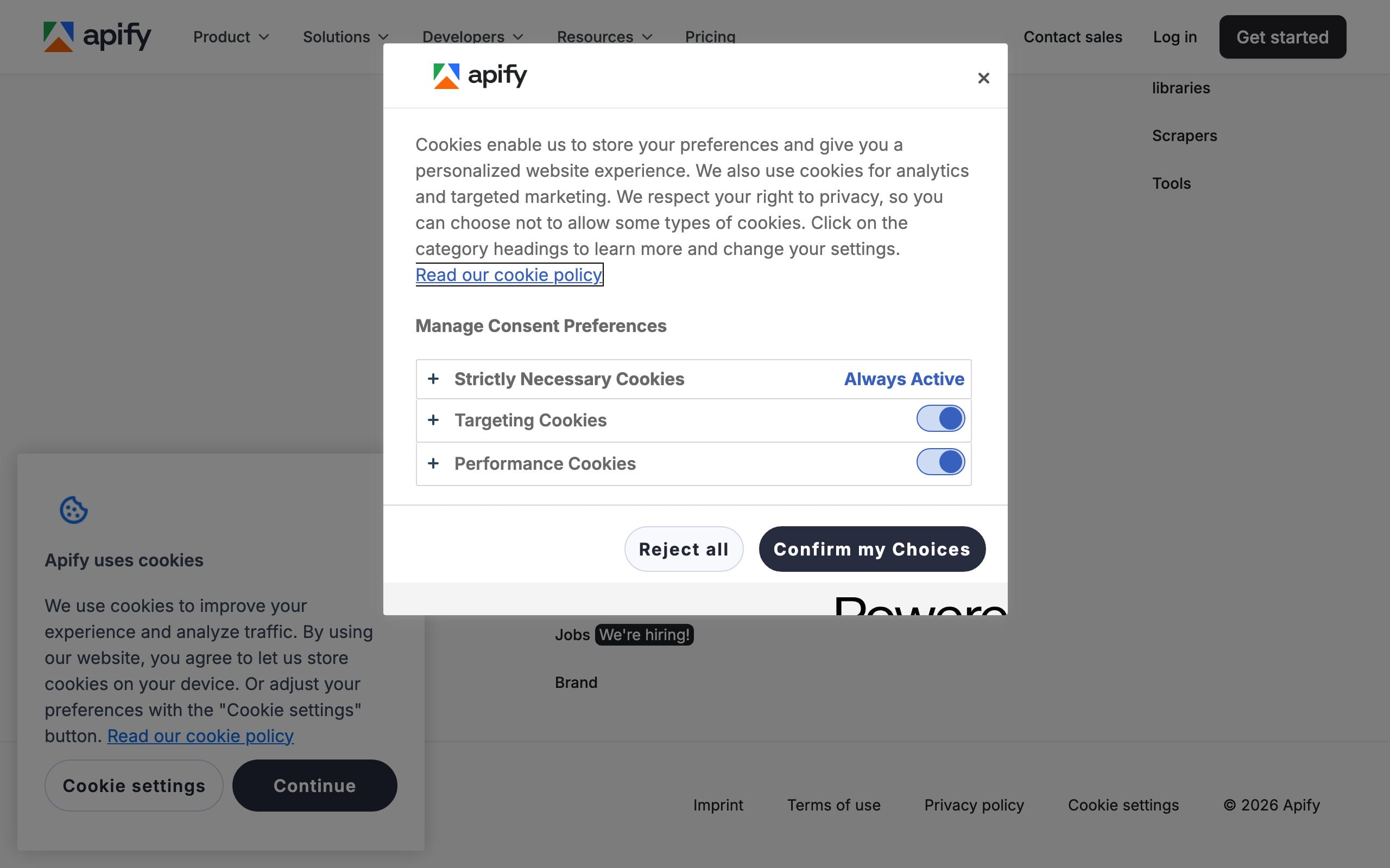 Apify web scraping platform