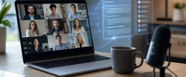 Best AI meeting assistants transcribing a video call