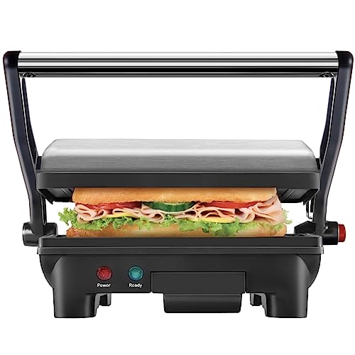 Chefman Electric Panini Press Grill and Gourmet Sandwich Maker w/ Non-Stick...