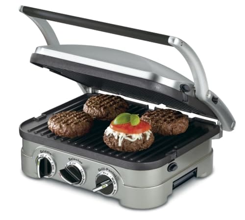 Cuisinart Panini Press, Stainless Steel Griddler, Sandwich Maker & More,...