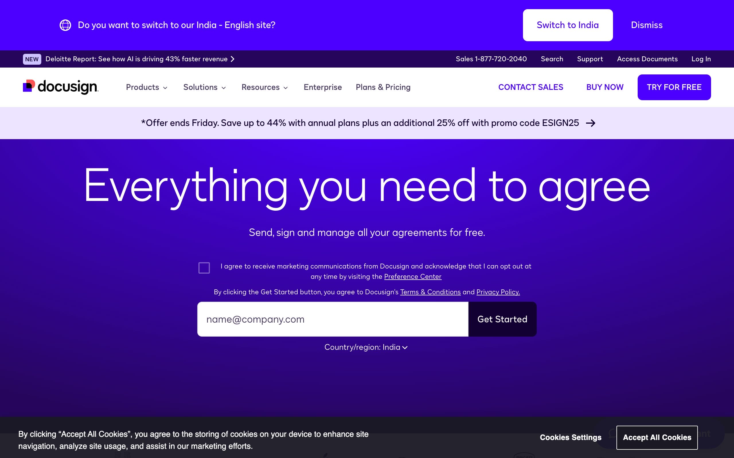 DocuSign e-signature software