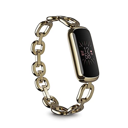 Fitbit Luxe Special Edition Fitness and Wellness Tracker, Gorjana Soft Gold...