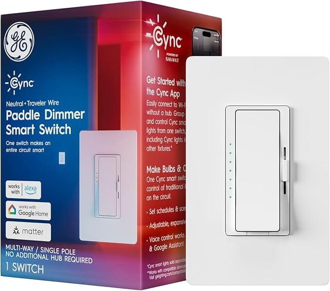 GE Cync Paddle Dimmer Smart Switch