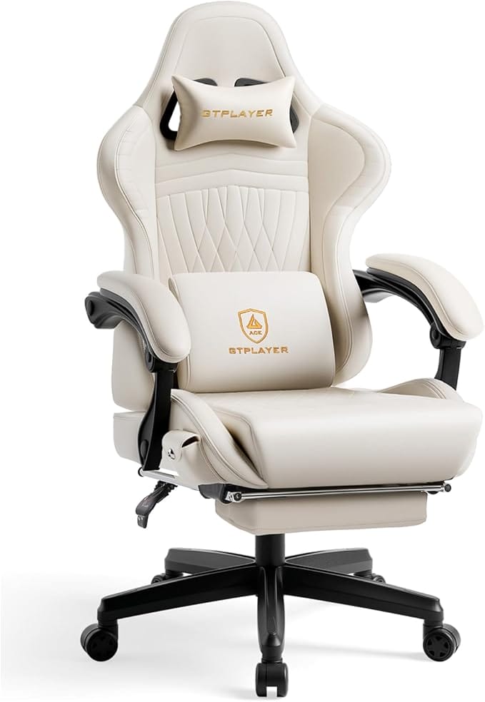 GTPLAYER Gaming Chair with Footrest