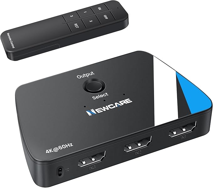 NEWCARE 3-in-1 HDMI Switch (4K@60Hz)