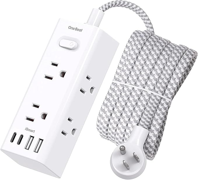 One Beat 6-Outlet Surge Protector (4 USB, 10ft)