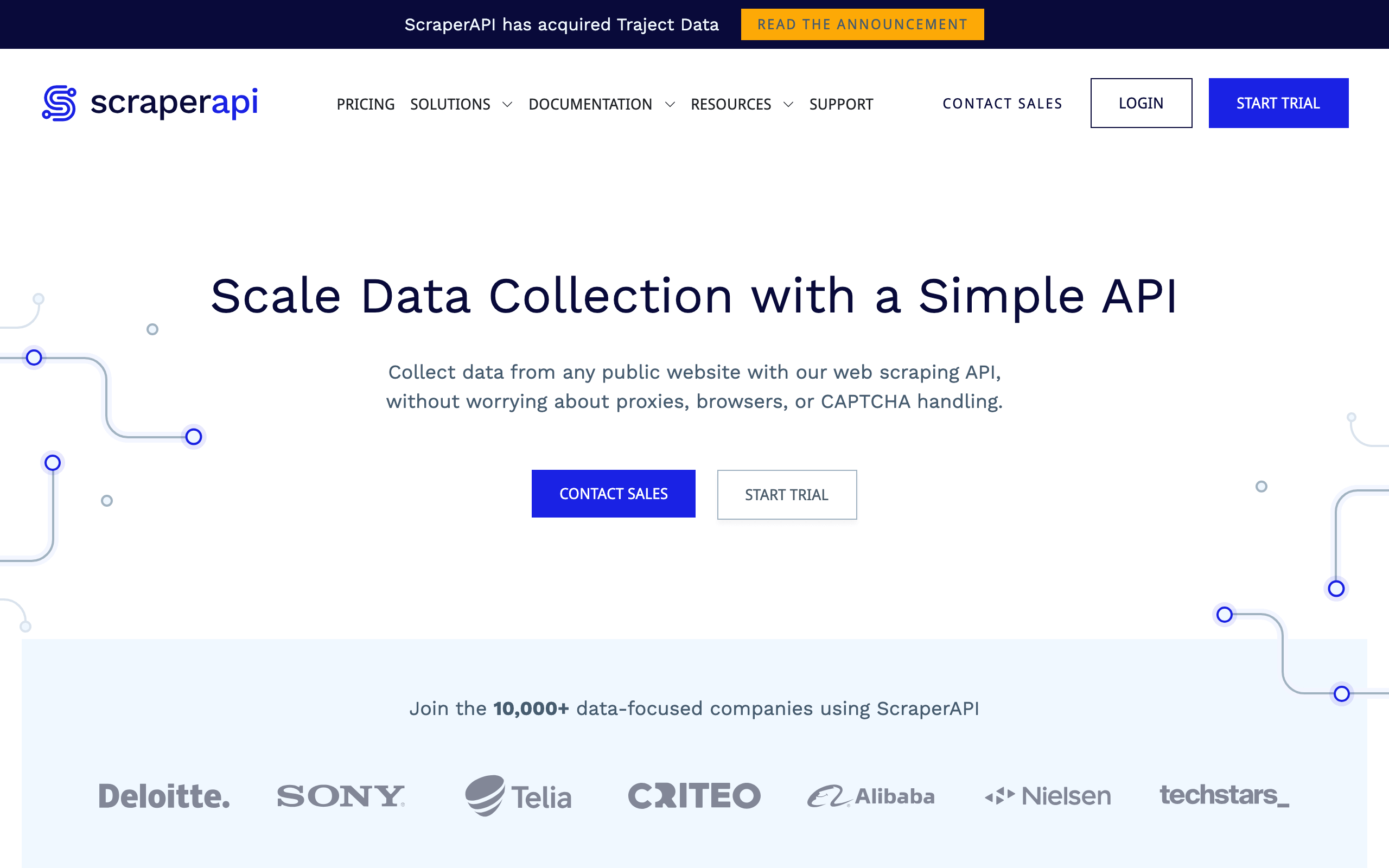 ScraperAPI scraping API