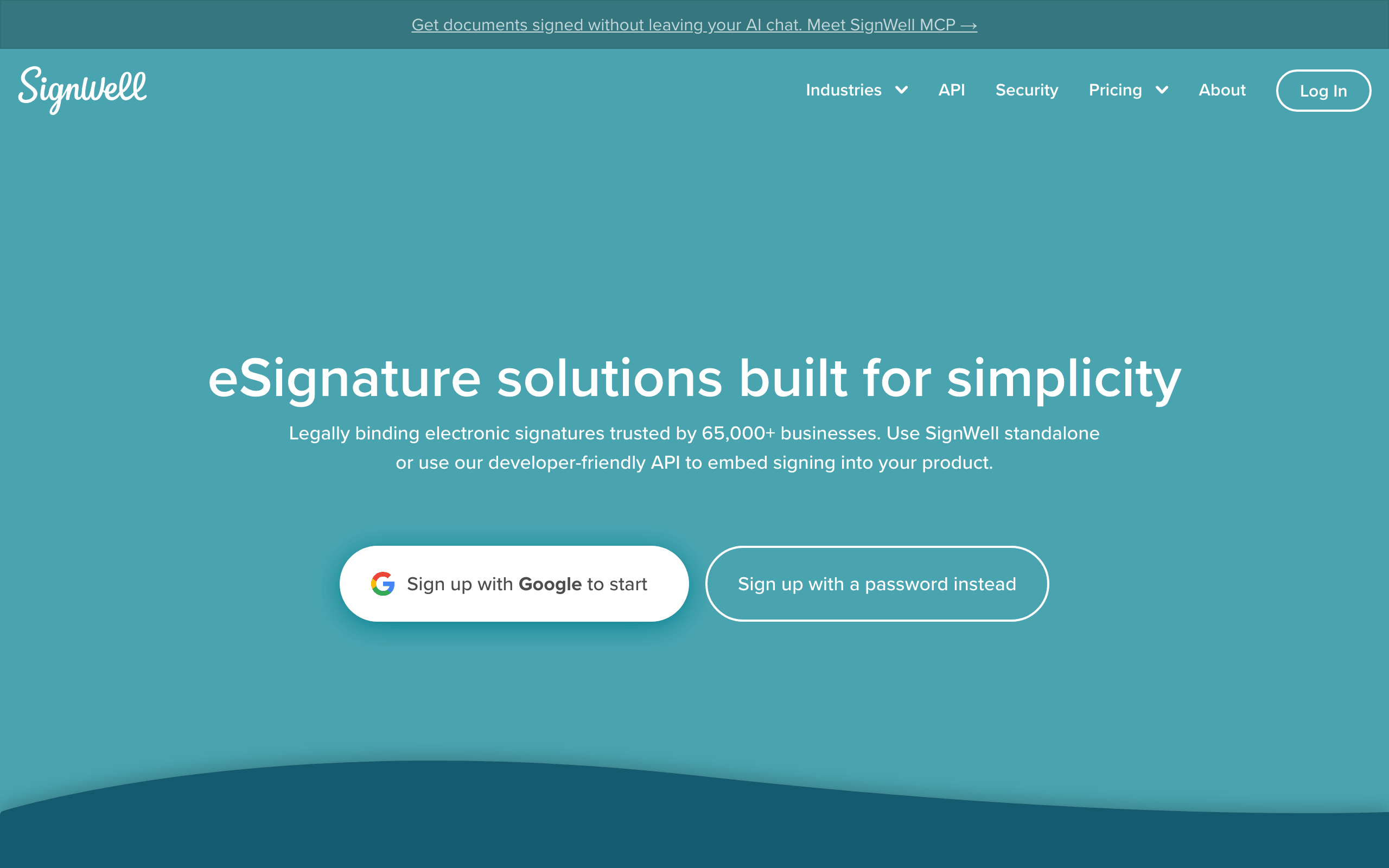 SignWell e-signature software