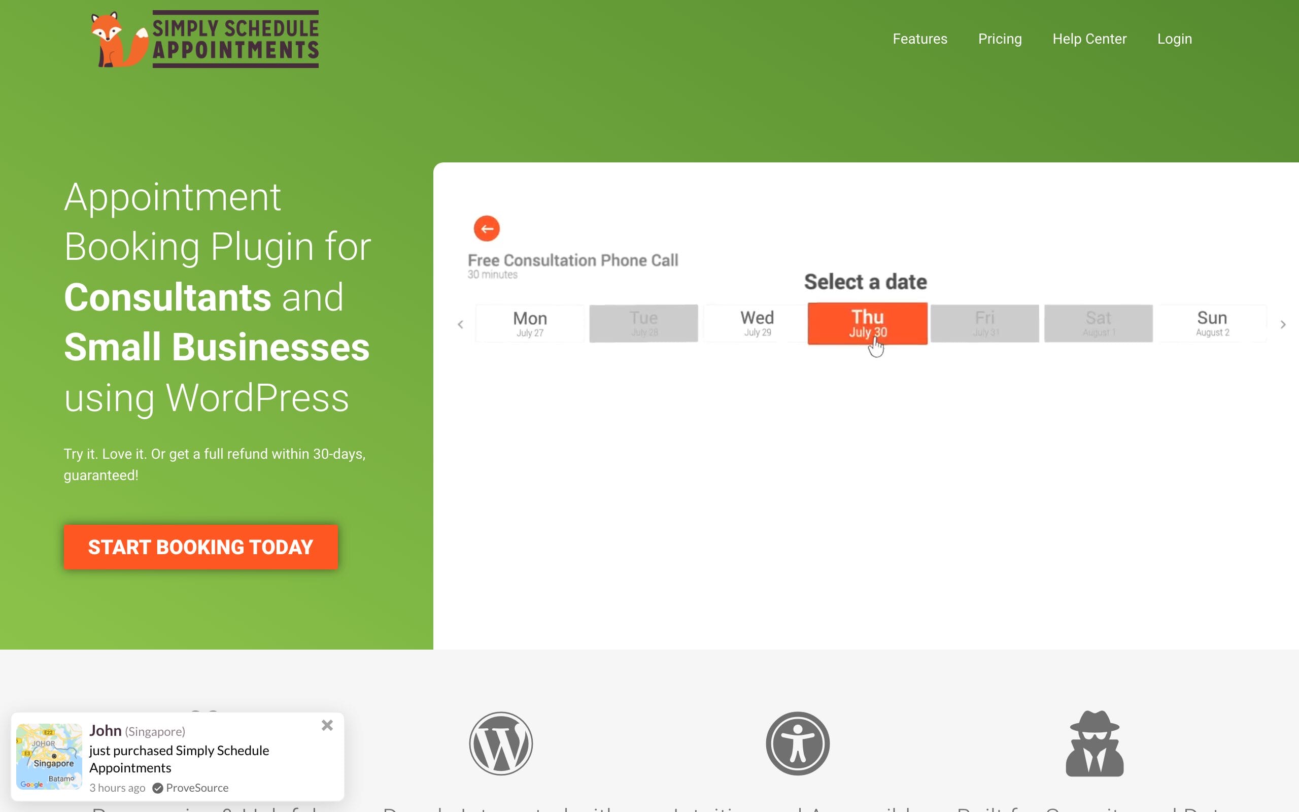 Simply Schedule Appointments WordPress booking plugin