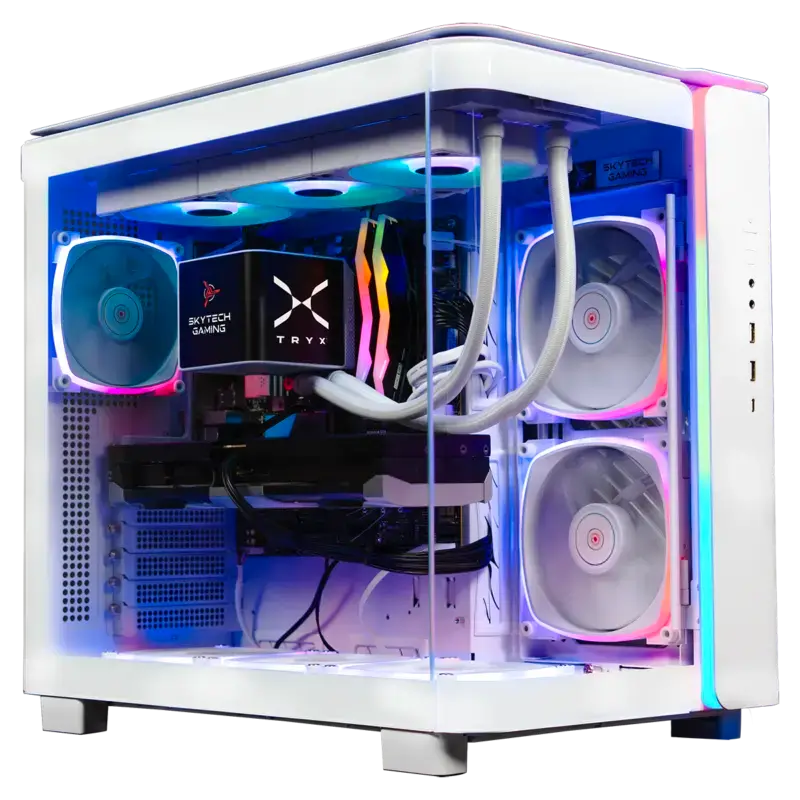 Skytech King 95 gaming PC with Ryzen 7 9800X3D and RTX 5070 Ti for 4K