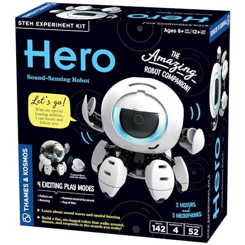 Thames & Kosmos Hero: Sound-Sensing Robot STEM Kit, Toy of the Year...