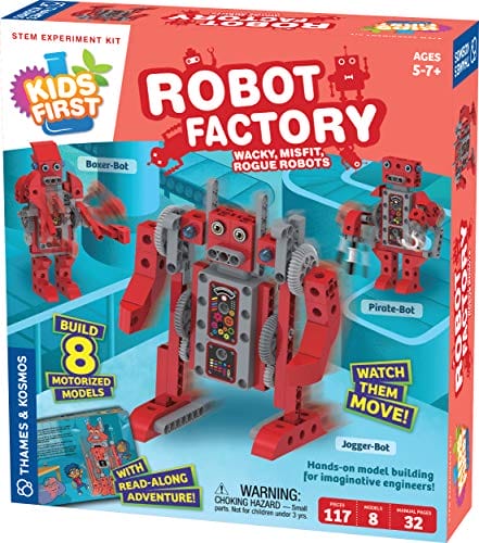 Thames & Kosmos Kids First Robot Factory: Wacky, Misfit, Rogue Robots STEM...