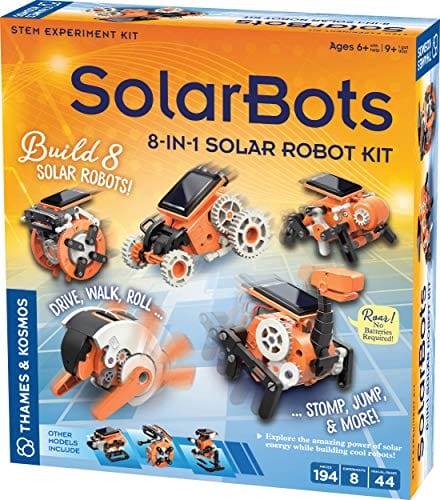 Thames & Kosmos SolarBots: 8-in-1 Solar Robot STEM Experiment Kit | Build 8...