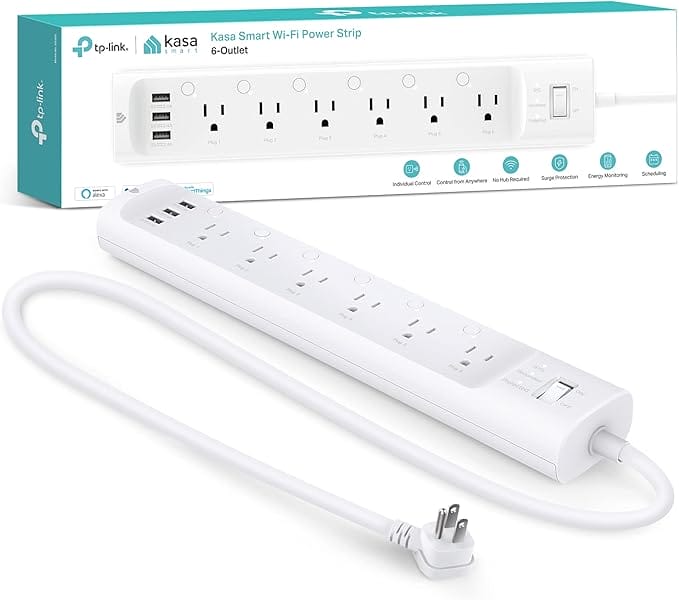 TP-Link Kasa Smart Wi-Fi Power Strip HS300 (6 Smart Outlets)