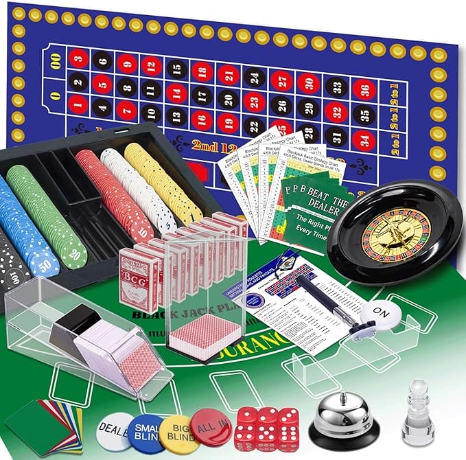 WodGod 5-in-1 Casino Game Set