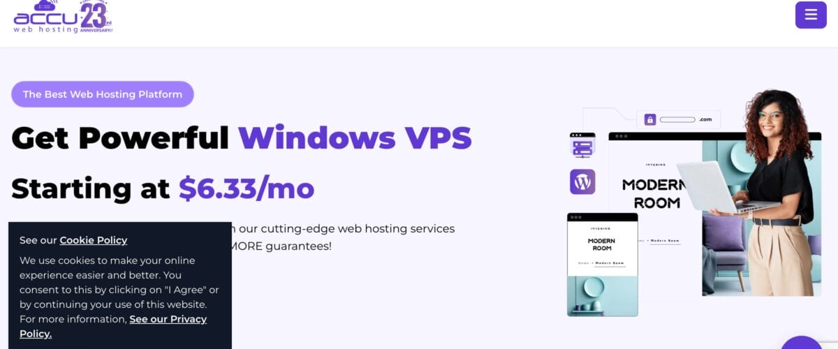 AccuWeb Hosting official website