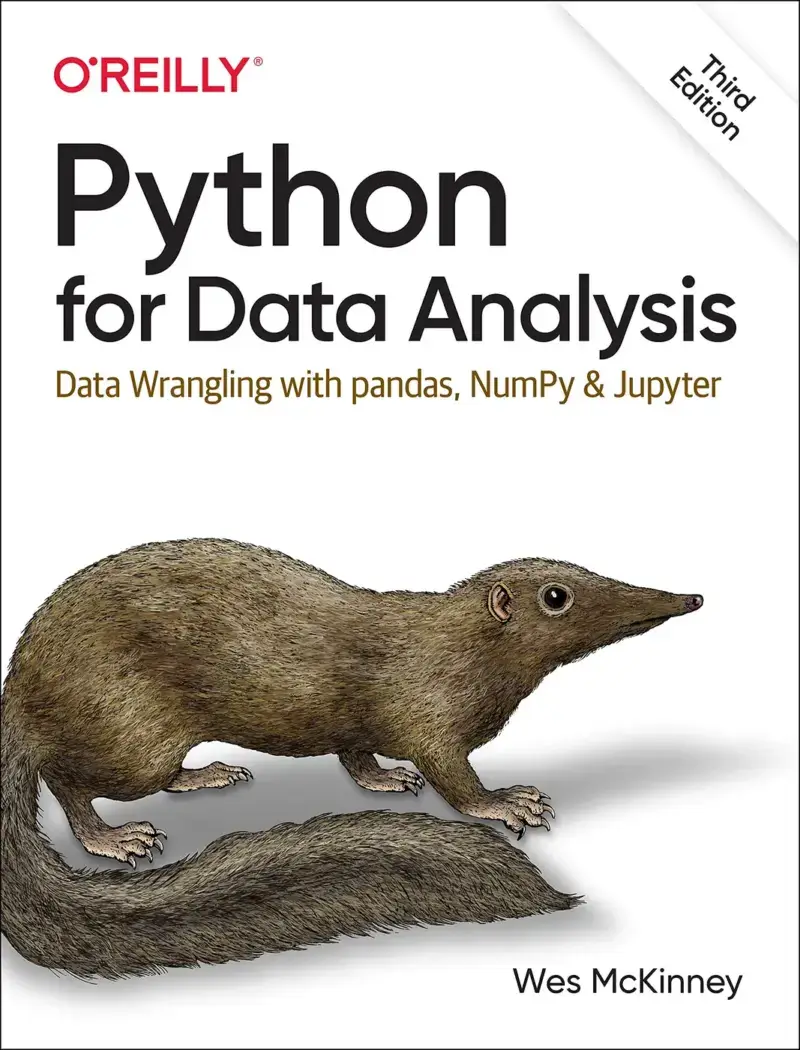 Python for Data Analysis, recommended for working with data in Python