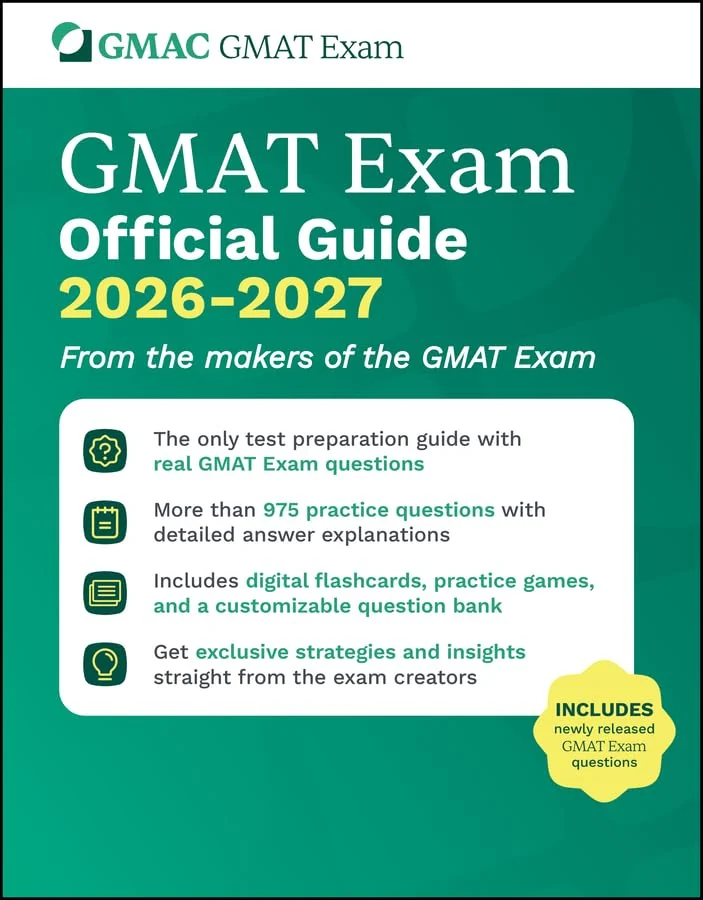 GMAT Official Guide 2026-2027, recommended for students who want official questions without the full bundle