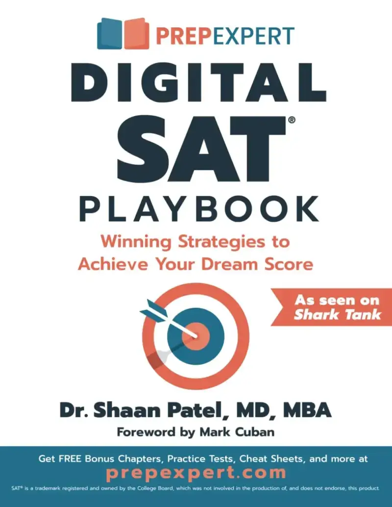Prep Expert Digital SAT Playbook, recommended for students who understand the material but need a test plan