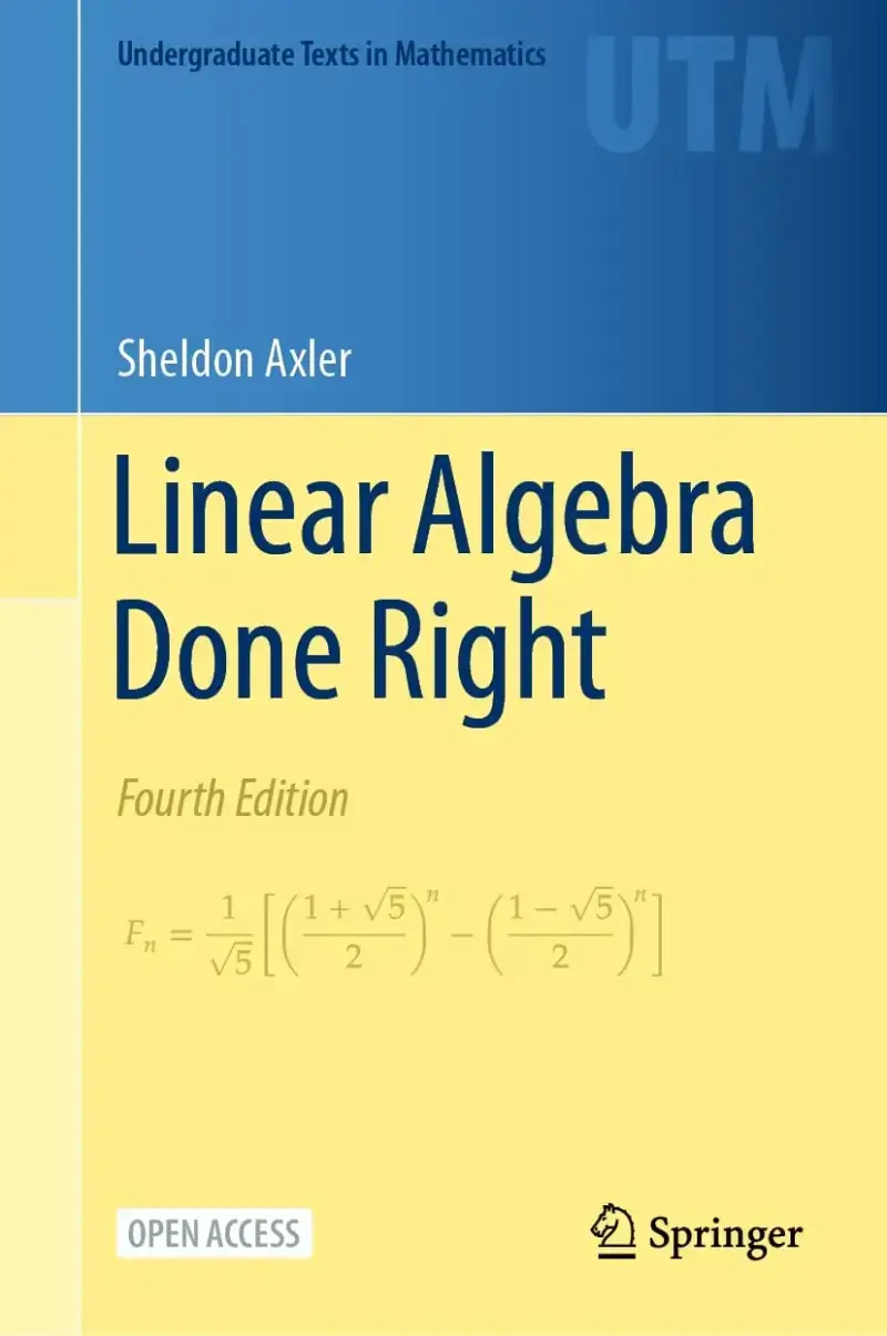 Linear Algebra Done Right, recommended for a second proof-based course