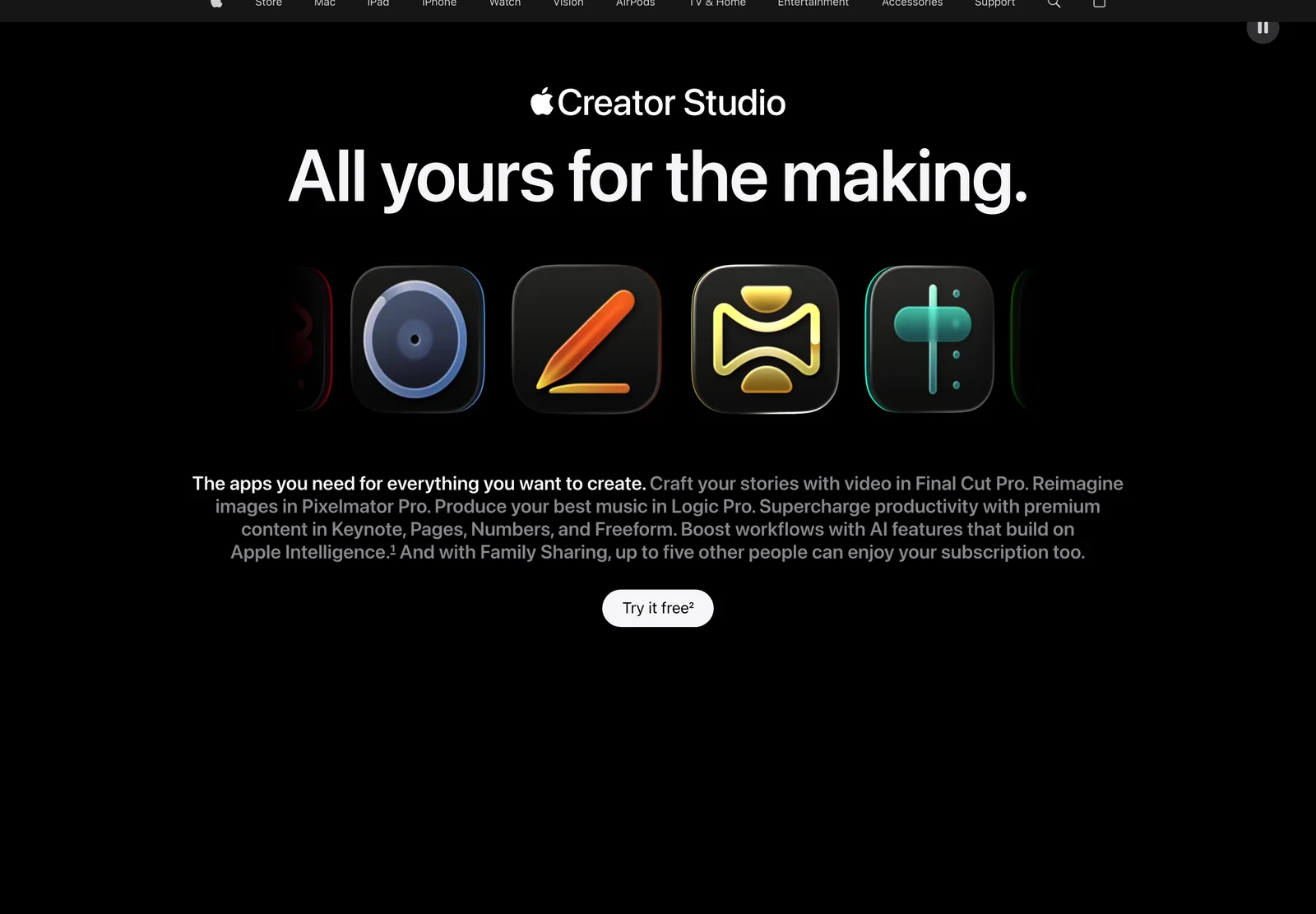 Creative and Design Apps for Mac: Apple Creator Studio