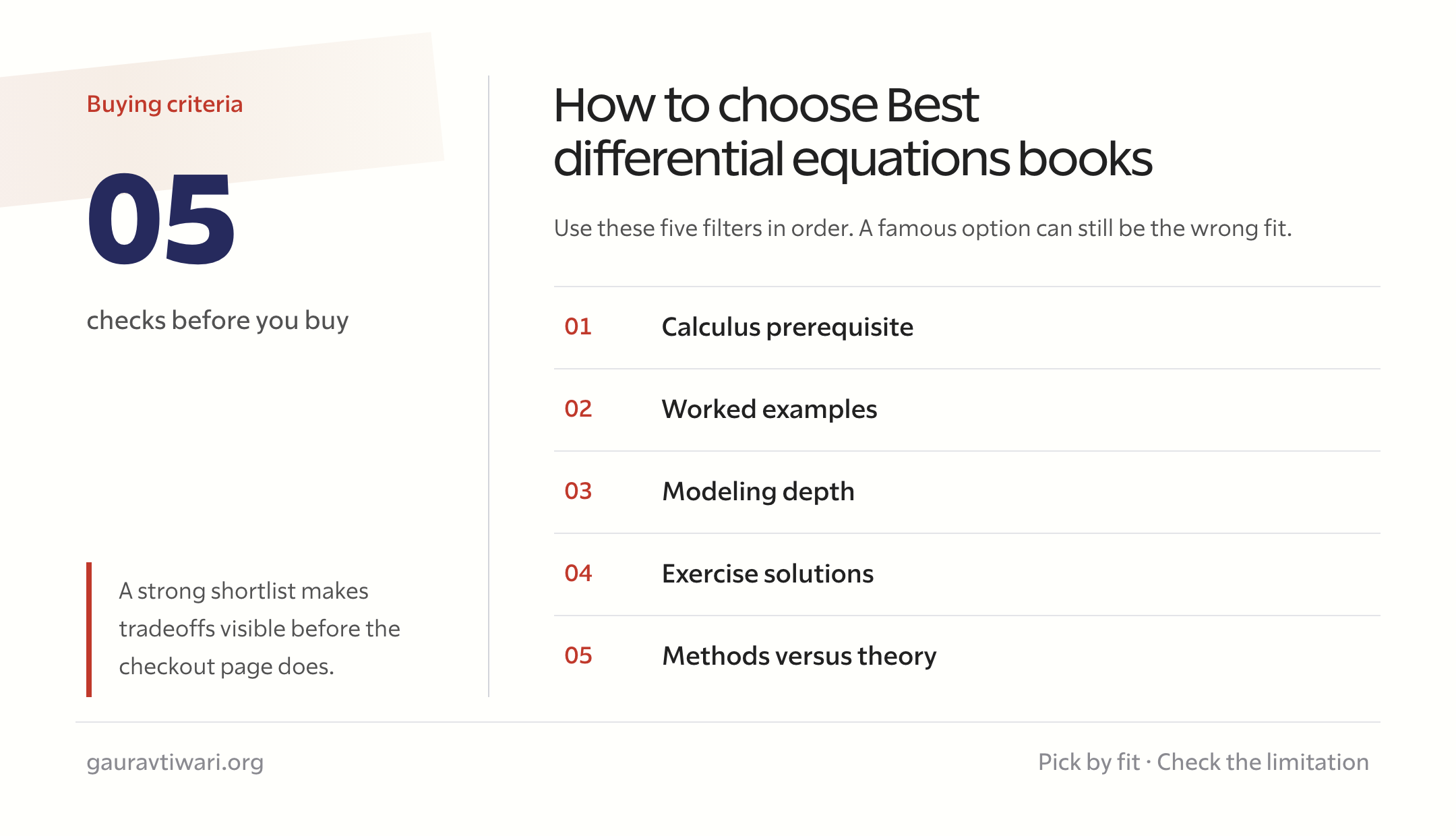 How to choose the best differential equations books