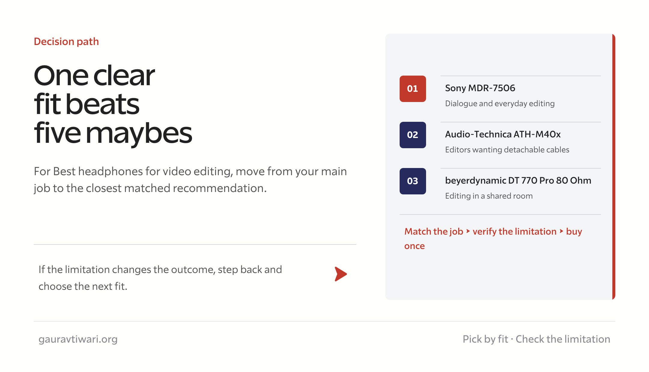best headphones for video editing decision checklist