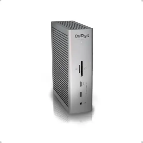 CalDigit TS5 Thunderbolt 5 dock with its ports visible