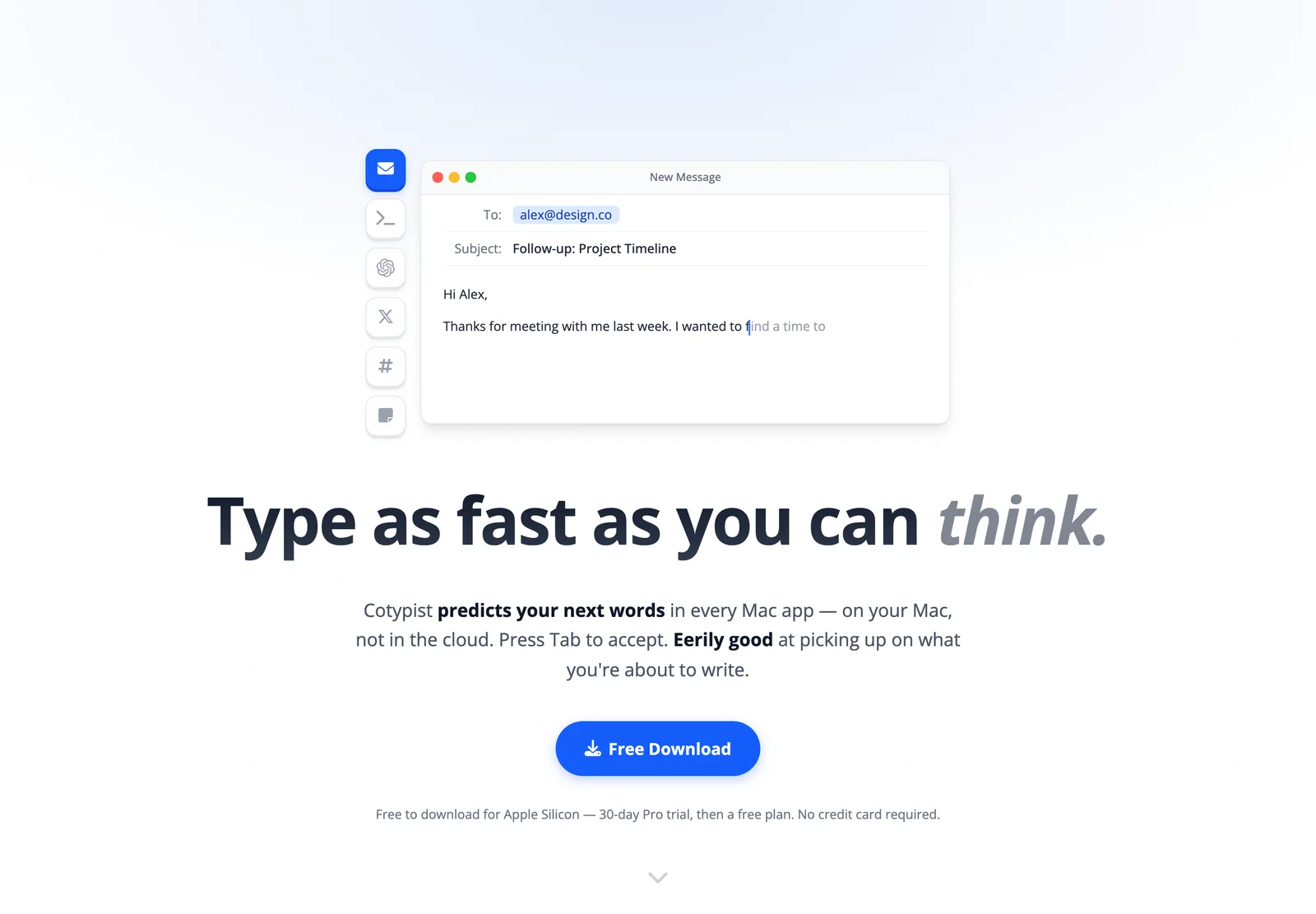 Best Mac Utilities: Cotypist on-device text prediction