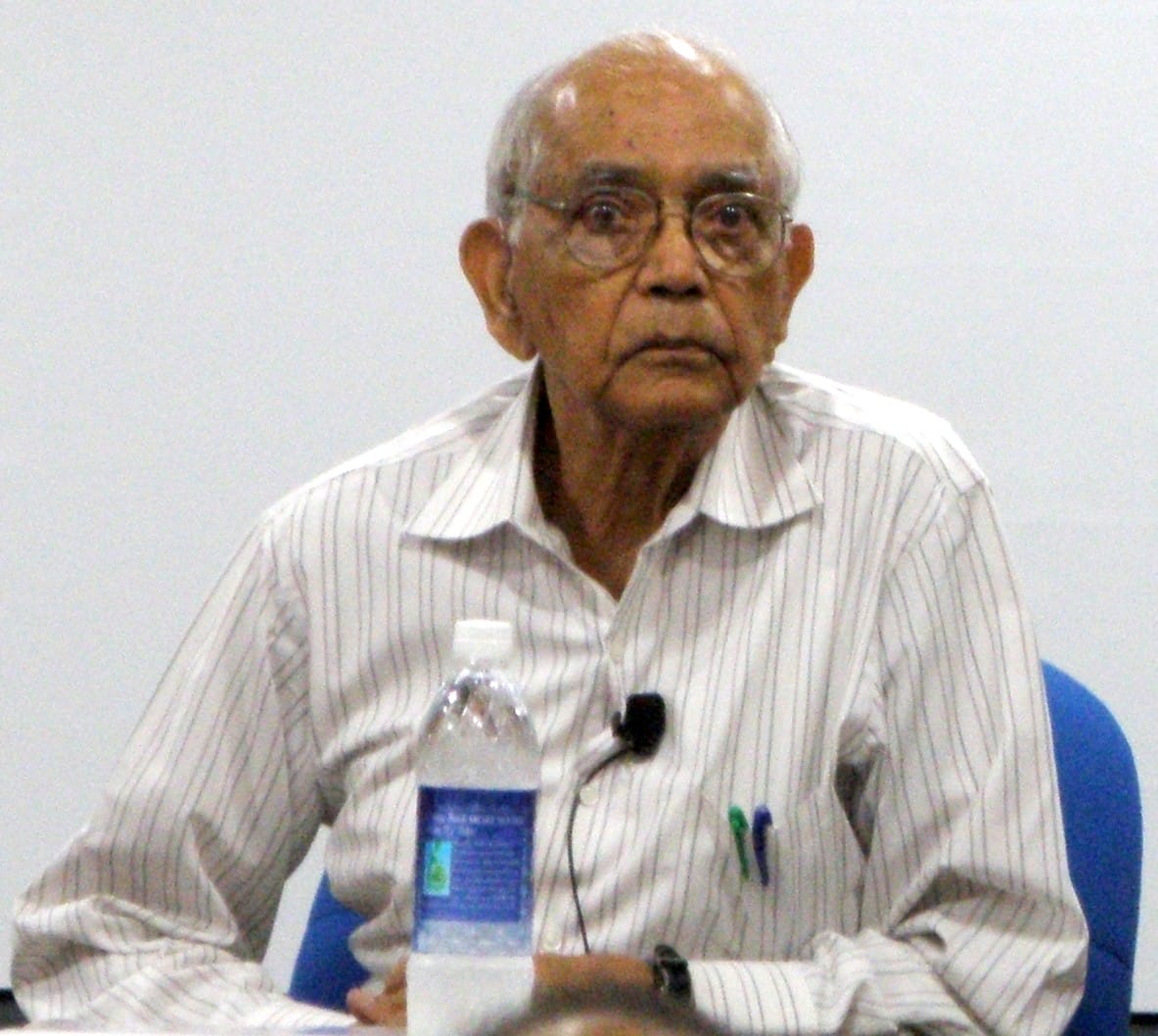 Statistician C R Rao giving a talk at the Indian Statistical Institute in Chennai