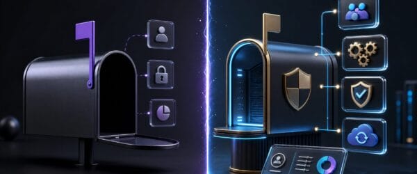Personal email compared with a managed business email system