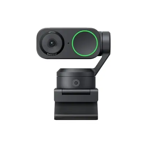 Insta360 Link 2 4K webcam on its monitor mount